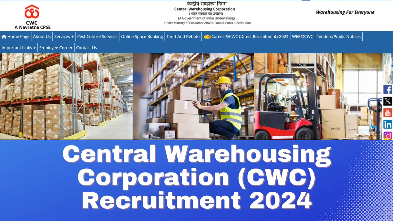 Central Warehousing Corporation (CWC) Recruitment 2024
