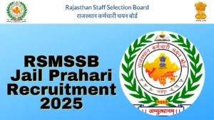 RSMSSB Jail Prahari Recruitment 2025