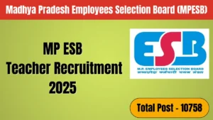 MP ESB Teacher Recruitment 2025